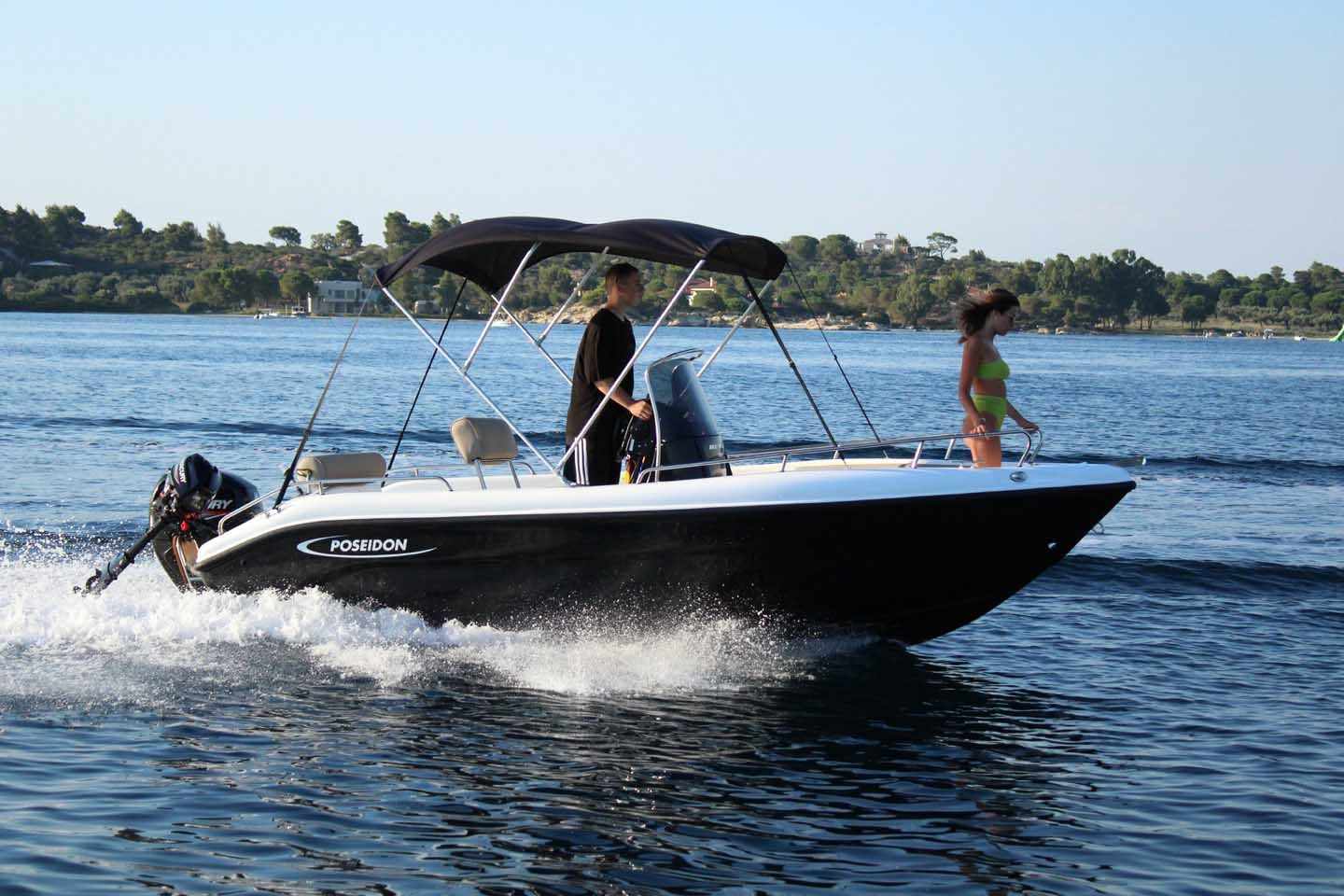Poseidon Blue Water Black — Rhodes Boat